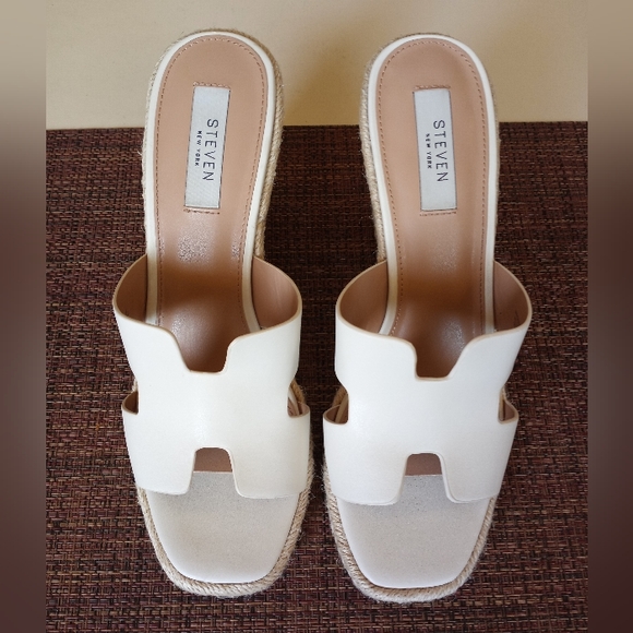Steven New York Slip On Espadrille Wedge Sandal - Picture 1 of 6